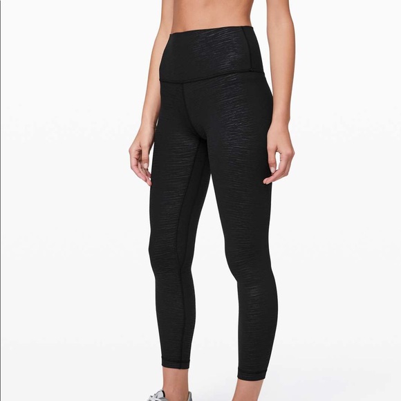 Lululemon Align Pant II 25" Stride Emboss Black - Picture 2 of 6